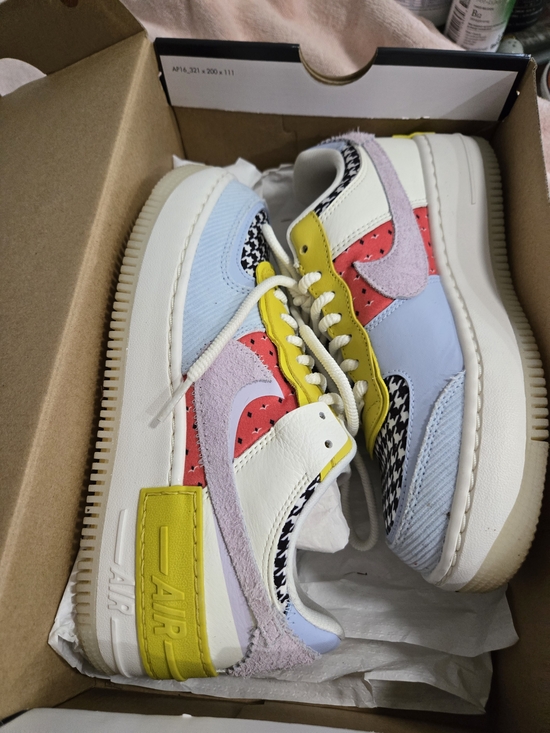Nike Air Force Shoes - Nike Womens Air Force 1 Shadow "Patchwork" (Style Code: DM8076-100)